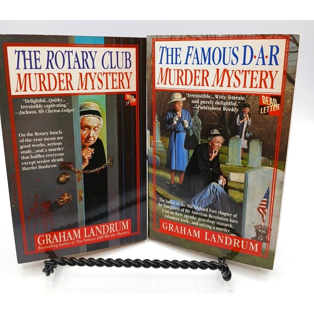 THE ROTARY CLUB MURDER MYSTERY Famous D.A.R Graham Landrum NOS Mint HTF VTG Lot